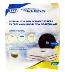 Catit Fresh N Clear Cat Or Puppy 2L/3Ltr Foam/Carbon Filter 3Pack