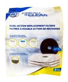 Catit Fresh N Clear Cat Or Puppy 2L/3Ltr Foam/Carbon Filter 3Pack