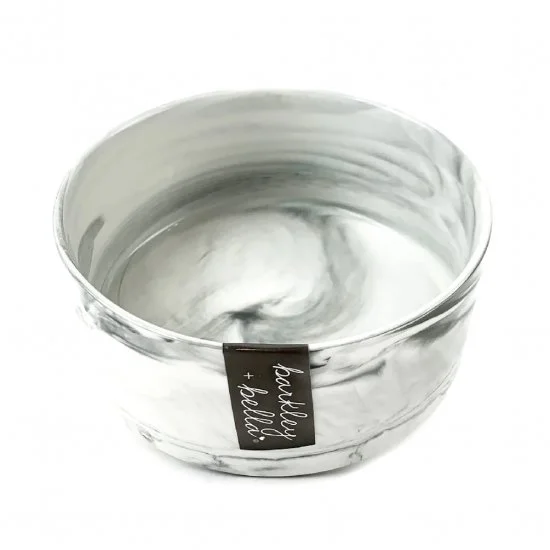 Barkley+Bella Bowl Ceramic Zen Marble White 850ml