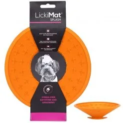 LickiMat Dog Splash Orange