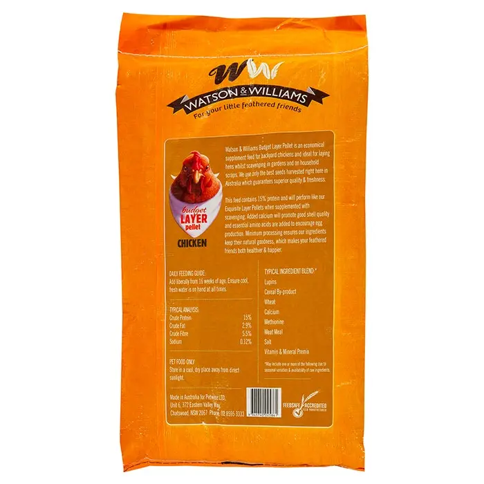 Watson & Williams Watson & William Budget Layer Pellet Chicken 15kg - Image 2