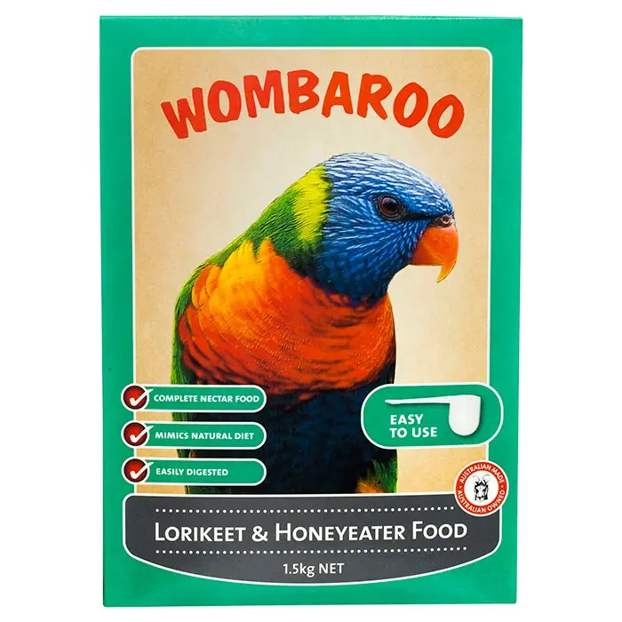 Wombaroo Lorikeet & Honeyeater Food 1.5kg - Image 2