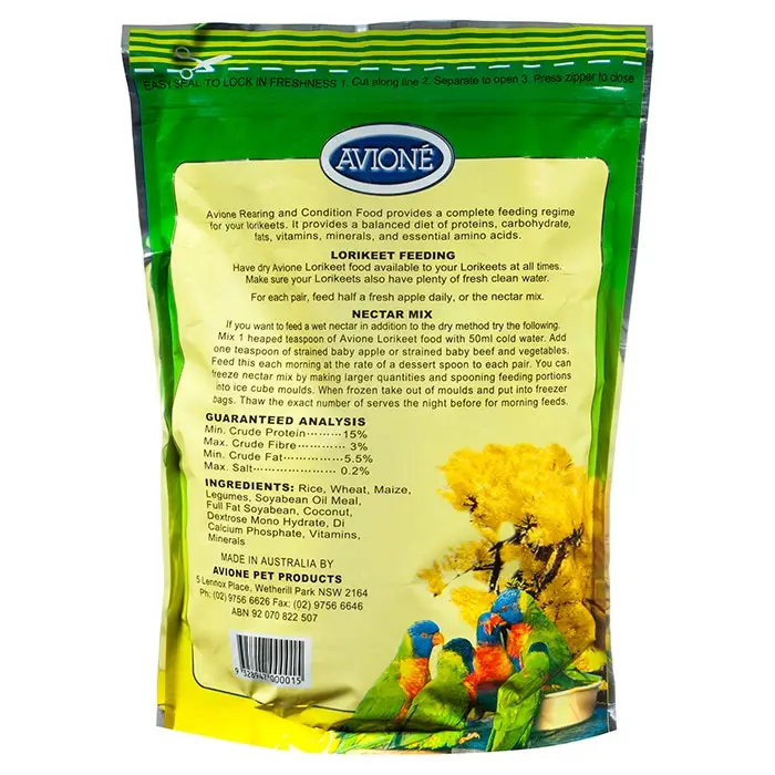 Avione Lorikeets Rearing & Condition Food 1kg - Image 2