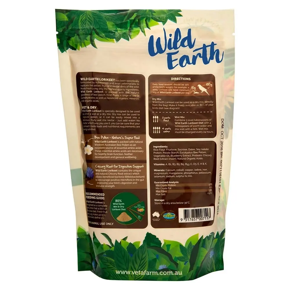 Vetafarm Wild Earth Lorikeet Mix 450g - Image 2