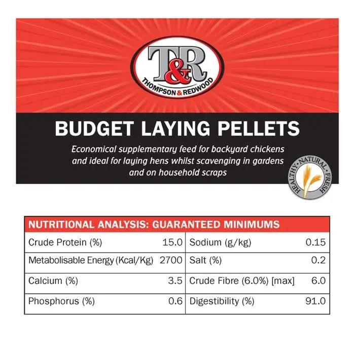 Thompson & Redwood Budget Chicken Layer Pellets 20kg - Image 2