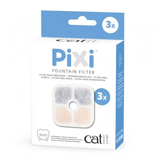 Catit Pixi Cat Fountain Filter Cartridge 3Pack