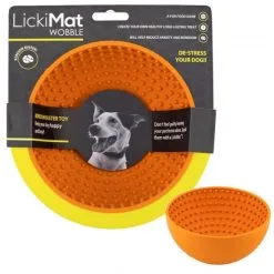 LickiMat Dog Wobble Orange