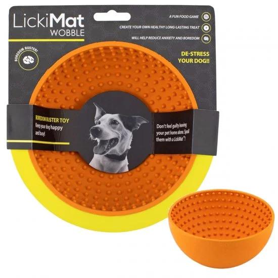 LickiMat Dog Wobble Orange