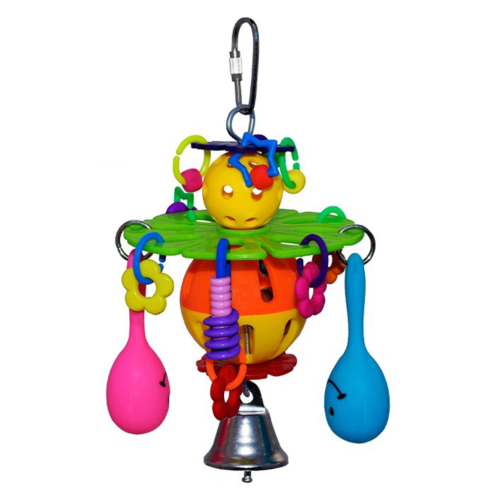 SuperBird Creations SuperBird Maraca Blast Bird Toy For Medium Birds 16.5 X 10cm