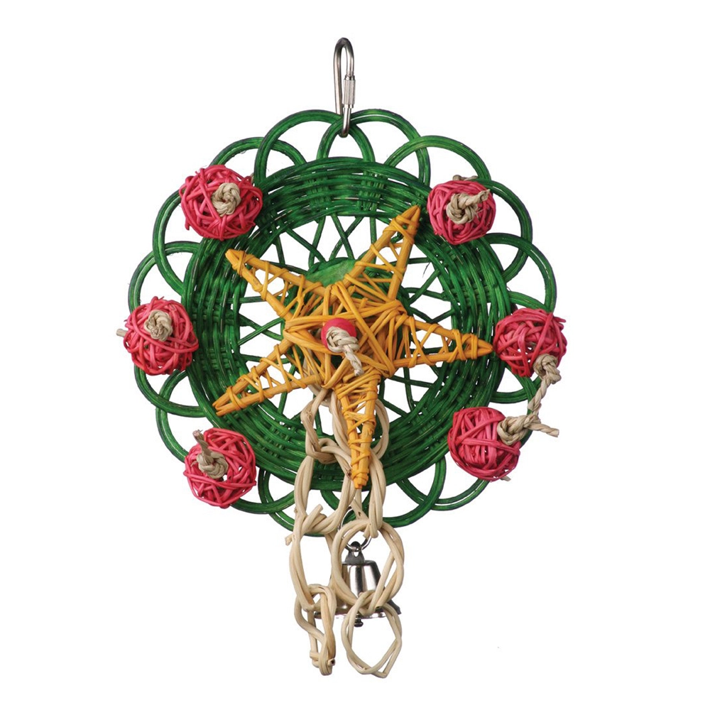 SuperBird Creations SuperBird Xmas Vine Mat Wreath Bird Toy For Caiques Conures & Quakers