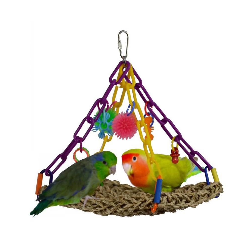 SuperBird Creations SuperBird Mini Flying Trapeze Swing Sea Grass Mat Bird Toy Assorted 22 X 17cm - Image 2