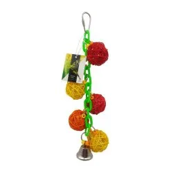 Featherland Paradise Crunch & Ding Bird Toy For Medium Birds 22cm