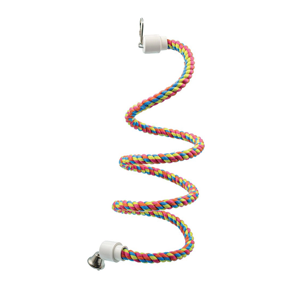 Scream Bird Bungee Rope Sturdy Cotton Bird Toy Multicolour Small - Image 7