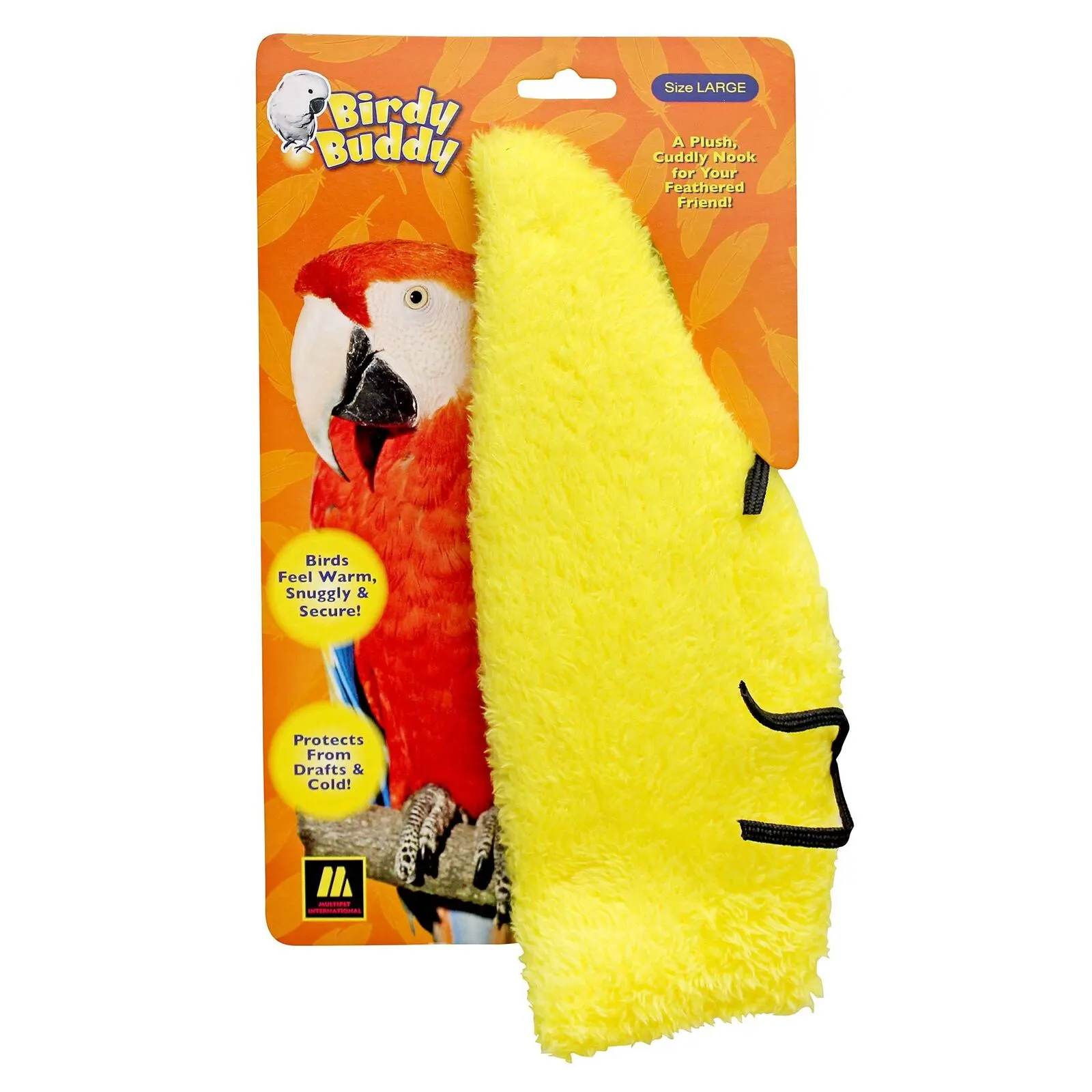 Multipet Birdy Buddy Cuddly Nooks For Caged Birds Yellow Large 29cm