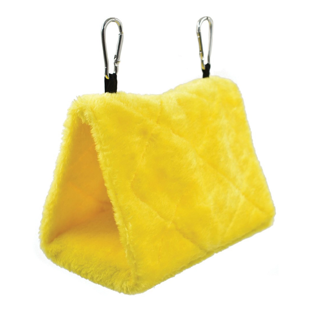 Prestige Pet Products Snuggle Pals Bird Hide Sturdy Plush Cosy Tent Hideaway Yellow Small - Image 3