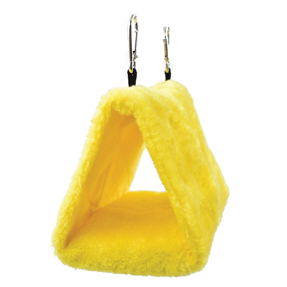 Prestige Pet Products Snuggle Pals Bird Hide Sturdy Plush Cosy Tent Hideaway Yellow Small - Image 4