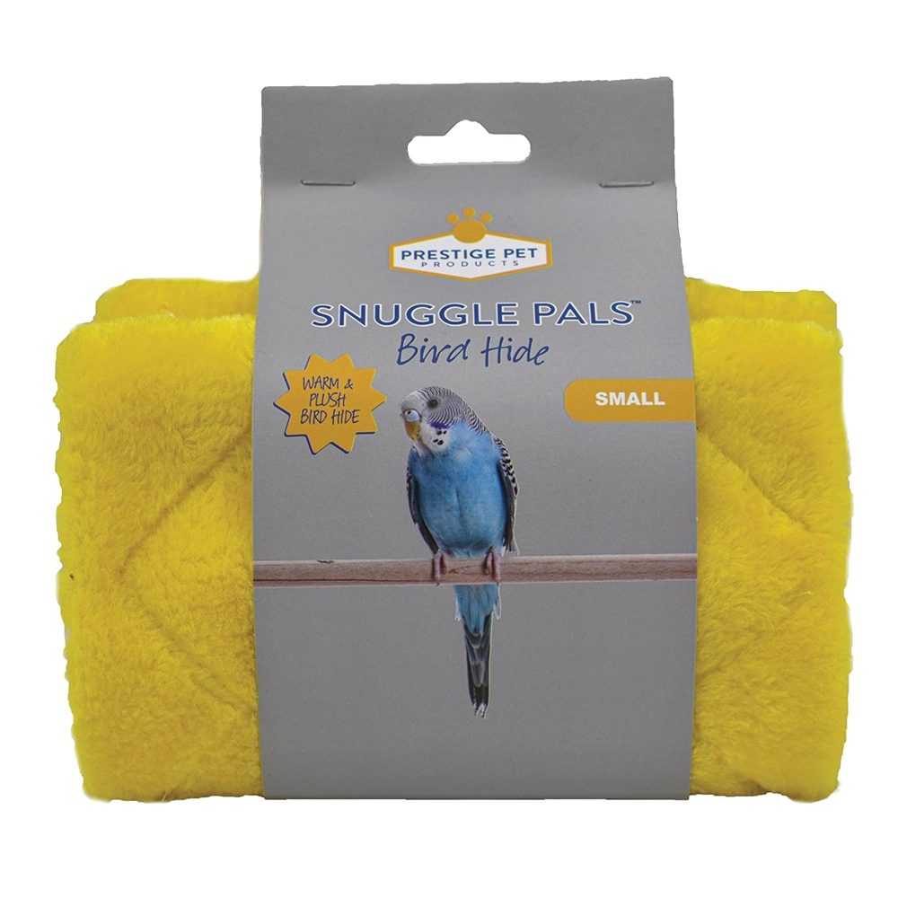 Prestige Pet Products Snuggle Pals Bird Hide Sturdy Plush Cosy Tent Hideaway Yellow Small - Image 5