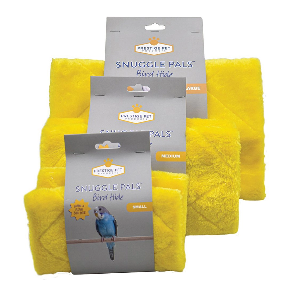 Prestige Pet Products Snuggle Pals Bird Hide Sturdy Plush Cosy Tent Hideaway Yellow Small - Image 6