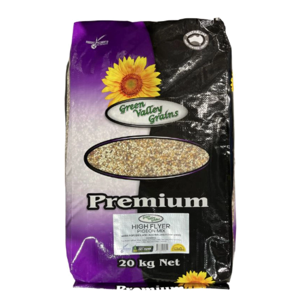 Green Valley Grains High Flyer Premium Pigeon Racing Mix Feed Supplement 20kg