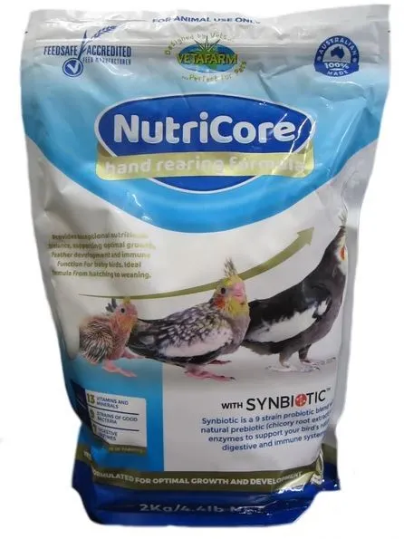 Vetafarm Nutricore Hand Rearing Baby Birds Formula 2kg