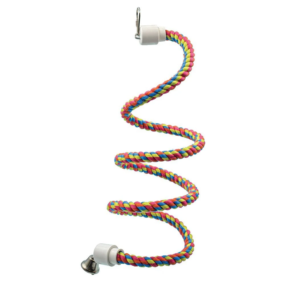 Scream Bird Bungee Rope Sturdy Cotton Bird Toy Multicolour Small - Image 10