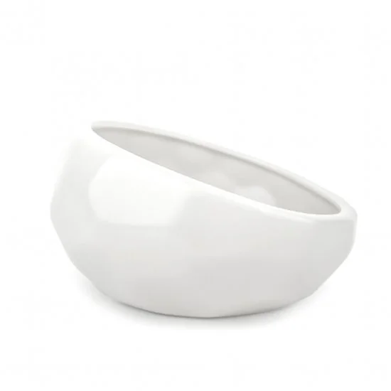 Barkley+Bella Bowl Ceramic Honeycomb White Small 450ml